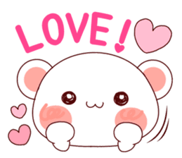 Fluffy Bear Shout the love! sticker #9873542