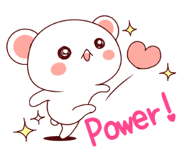 Fluffy Bear Shout the love! sticker #9873544