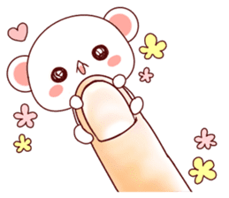 Fluffy Bear Shout the love! sticker #9873546