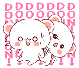 Fluffy Bear Shout the love! sticker #9873548