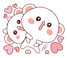 Fluffy Bear Shout the love! sticker #9873550