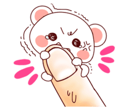 Fluffy Bear Shout the love! sticker #9873553