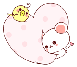 Fluffy Bear Shout the love! sticker #9873558