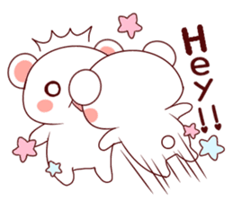 Fluffy Bear Shout the love! sticker #9873560