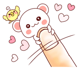 Fluffy Bear Shout the love! sticker #9873564