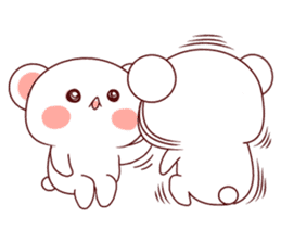 Fluffy Bear Shout the love! sticker #9873565