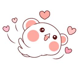 Fluffy Bear Shout the love! sticker #9873569