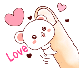 Fluffy Bear Shout the love! sticker #9873571
