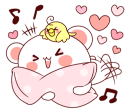 Fluffy Bear Shout the love! sticker #9873573