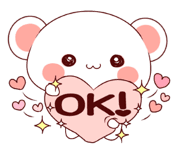 Fluffy Bear Shout the love! sticker #9873574