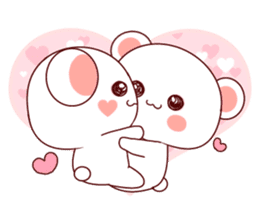 Fluffy Bear Shout the love! sticker #9873575