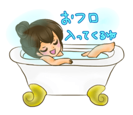 Japanese junior high school girls sticker #9873831