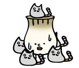 Maybe Eringi Mushroom sticker #9874404