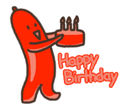 Red Sausage sticker #9875027