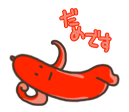 Red Sausage sticker #9875046