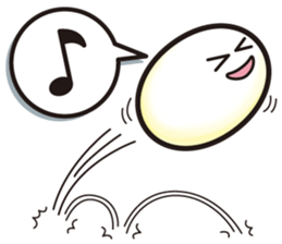 Egg-shaped simple Sticker sticker #9875192