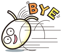 Egg-shaped simple Sticker sticker #9875195