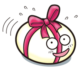 Egg-shaped simple Sticker sticker #9875208