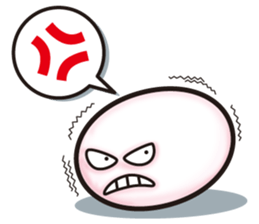 Egg-shaped simple Sticker sticker #9875220