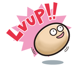 Egg-shaped simple Sticker sticker #9875227