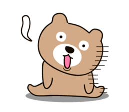 A bear at any time sticker #9875372