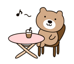 A bear at any time sticker #9875377