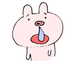 This pig has hay fever. sticker #9875754