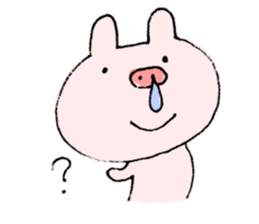 This pig has hay fever. sticker #9875758