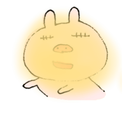 This pig has hay fever. sticker #9875765