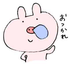 This pig has hay fever. sticker #9875776