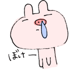 This pig has hay fever. sticker #9875784