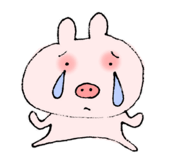 This pig has hay fever. sticker #9875788