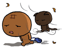 Pineapple Bread & Chocolate cat people sticker #9877483