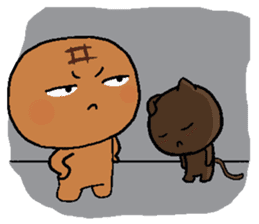 Pineapple Bread & Chocolate cat people sticker #9877484