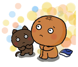 Pineapple Bread & Chocolate cat people sticker #9877485