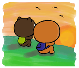 Pineapple Bread & Chocolate cat people sticker #9877486