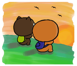 Pineapple Bread & Chocolate cat people sticker #9877486