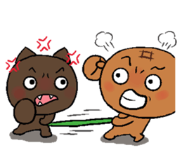 Pineapple Bread & Chocolate cat people sticker #9877487