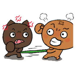 Pineapple Bread & Chocolate cat people sticker #9877487