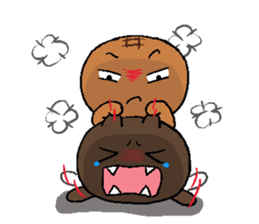 Pineapple Bread & Chocolate cat people sticker #9877488