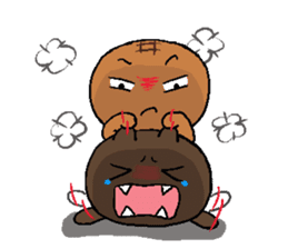 Pineapple Bread & Chocolate cat people sticker #9877488