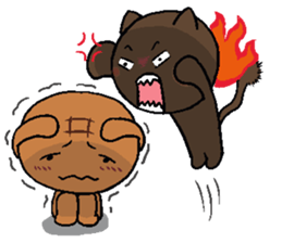 Pineapple Bread & Chocolate cat people sticker #9877489