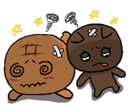 Pineapple Bread & Chocolate cat people sticker #9877492