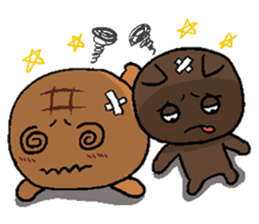 Pineapple Bread & Chocolate cat people sticker #9877492