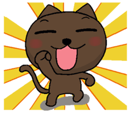 Pineapple Bread & Chocolate cat people sticker #9877495