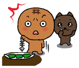 Pineapple Bread & Chocolate cat people sticker #9877502