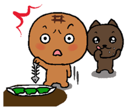 Pineapple Bread & Chocolate cat people sticker #9877502