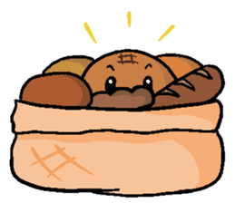 Pineapple Bread & Chocolate cat people sticker #9877506