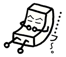 Japanese food tofu sticker #9877897
