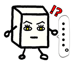 Japanese food tofu sticker #9877906